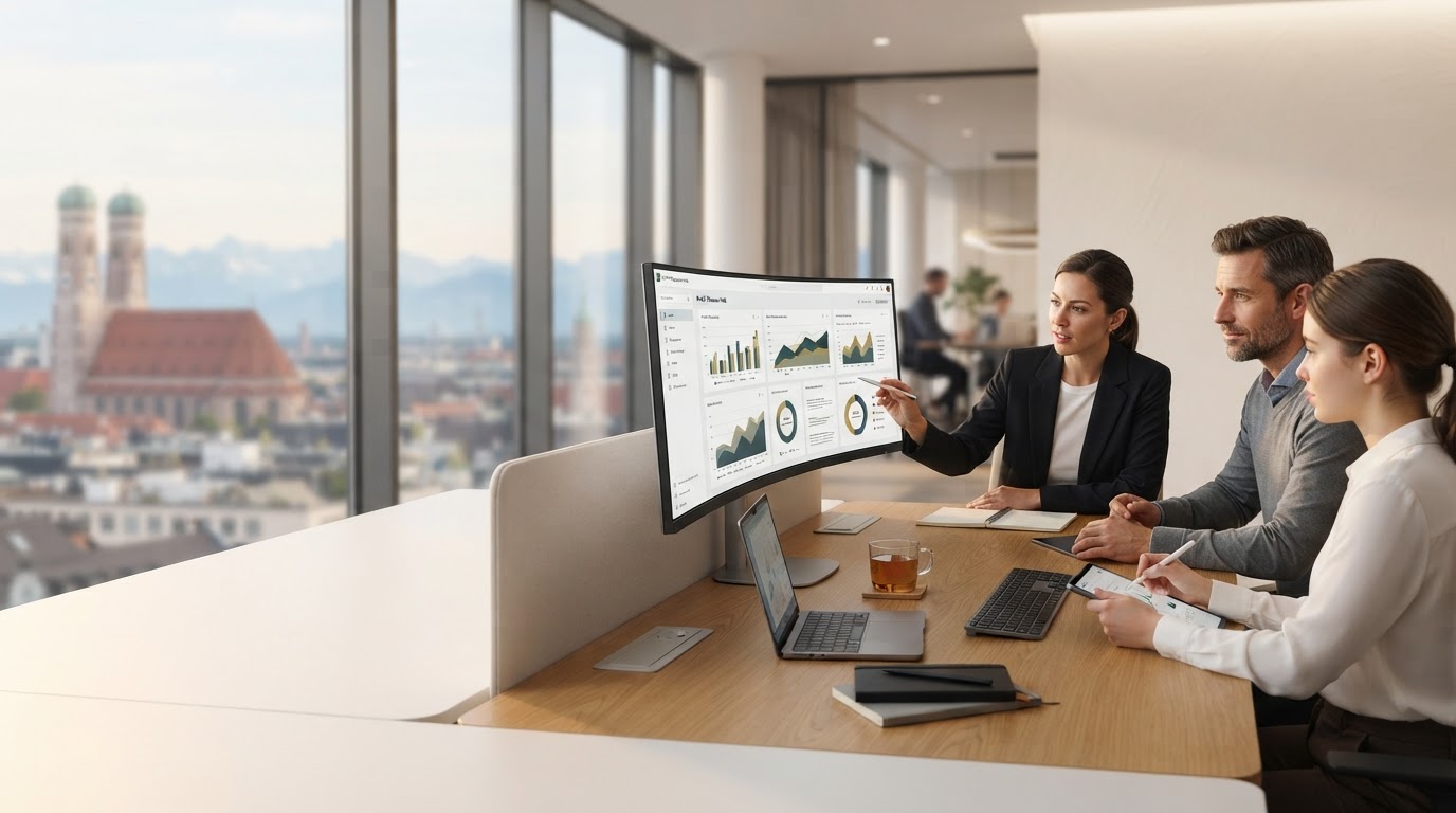 Profit Treasure Hub Dashboard-Ansicht einer Echtzeit-Datenanalyse für Kapitalallokation